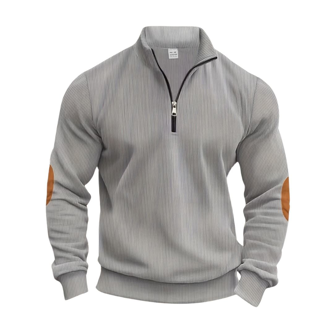 Edvin™ | Modieuze Trui met Halve Rits