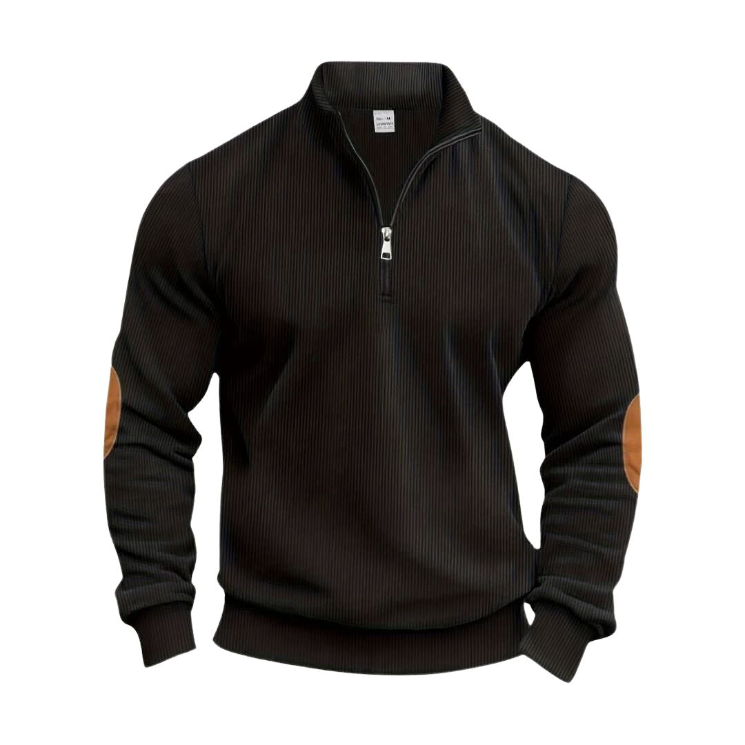 Edvin™ | Modieuze Trui met Halve Rits