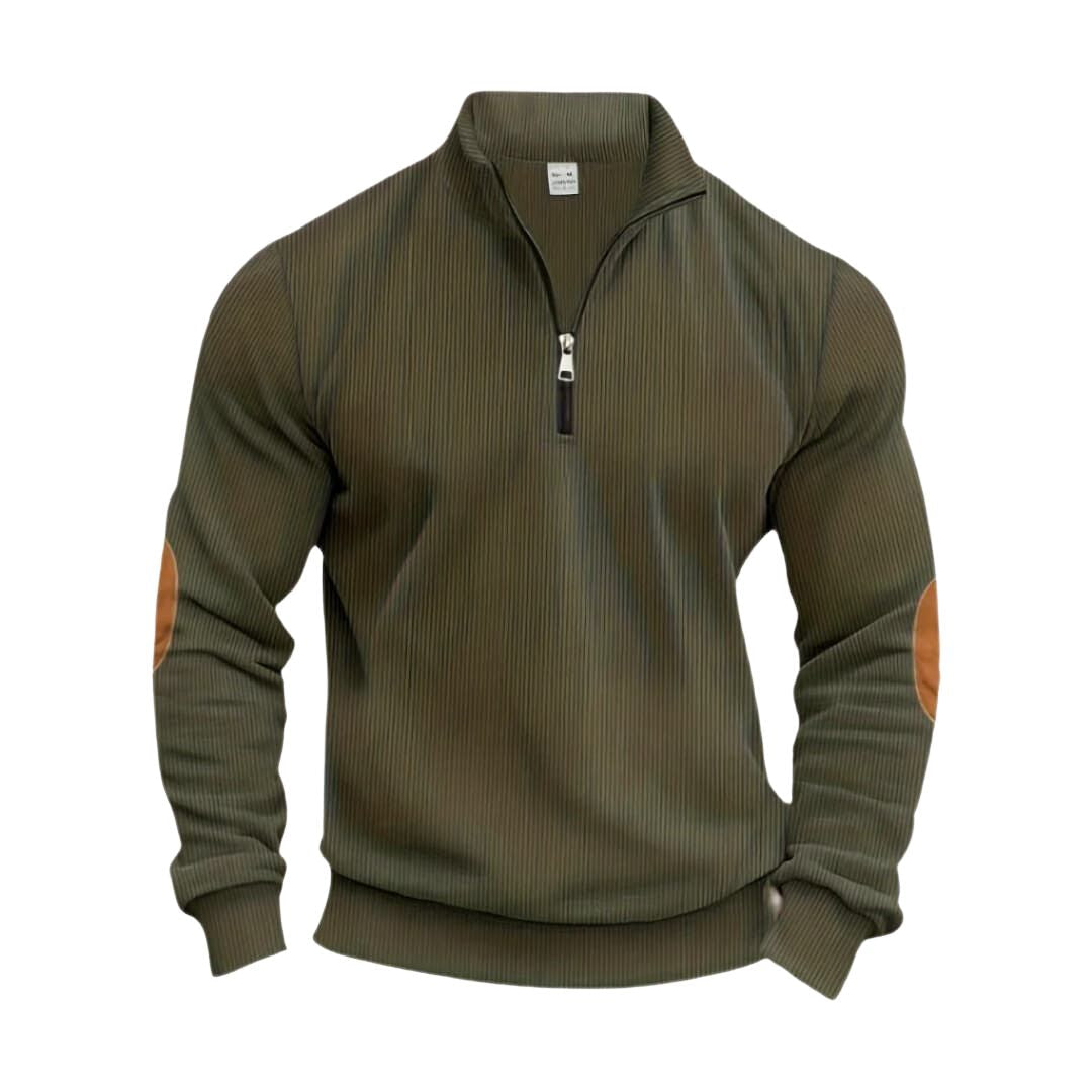 Edvin™ | Modieuze Trui met Halve Rits