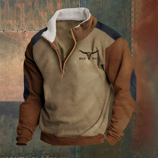 Jan™ | Halve Zip Trui met Sherpa-Kraag