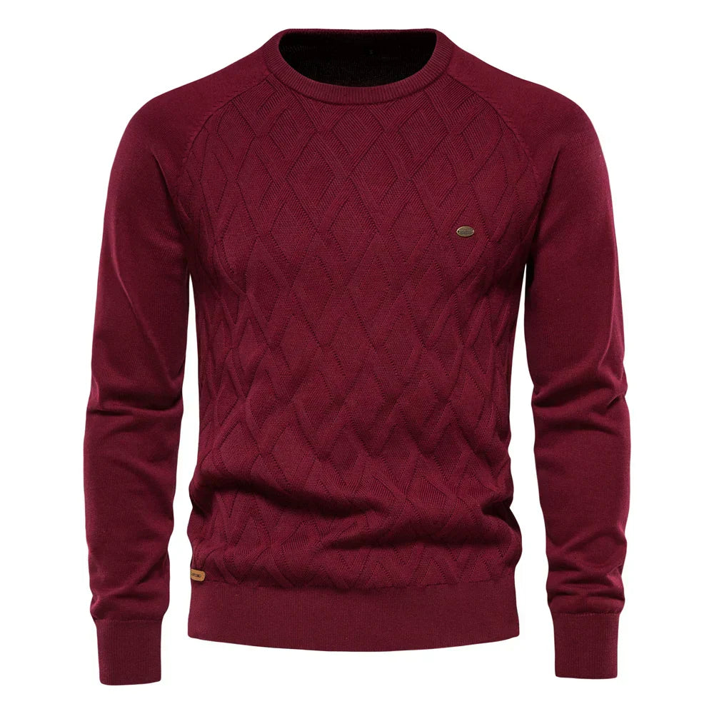 William™ | Heren Trui met Ruitmotief