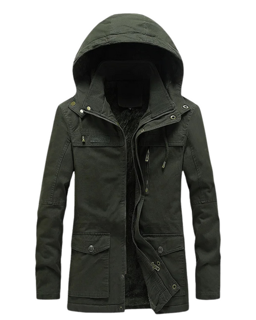 Casual katoenen winterjas