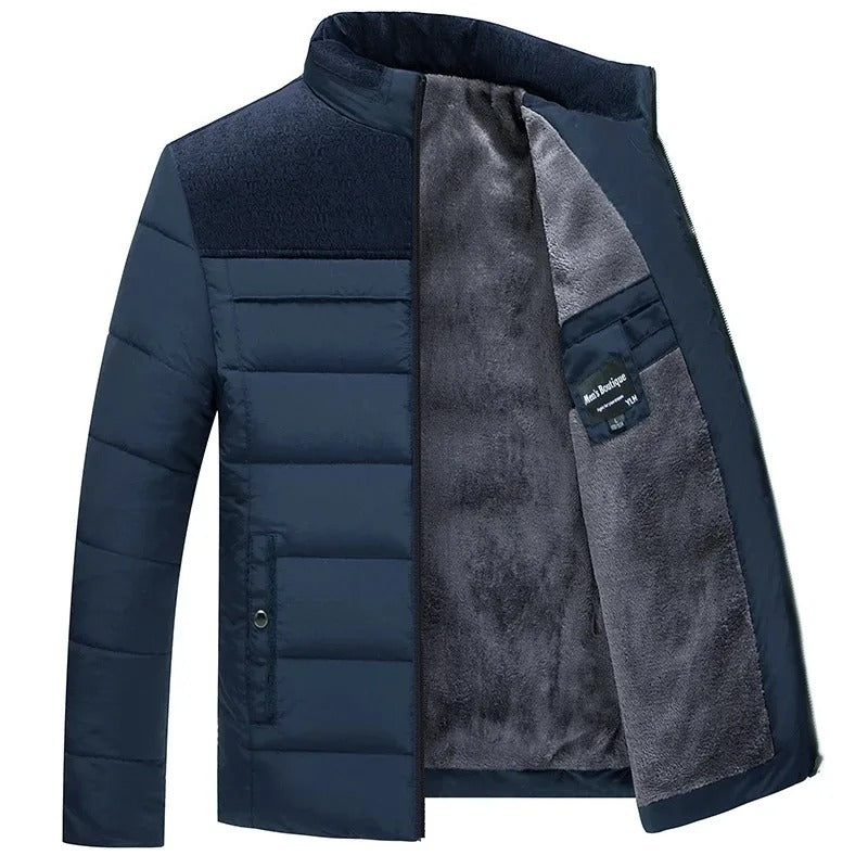 Elegante gewatteerde pufferjas