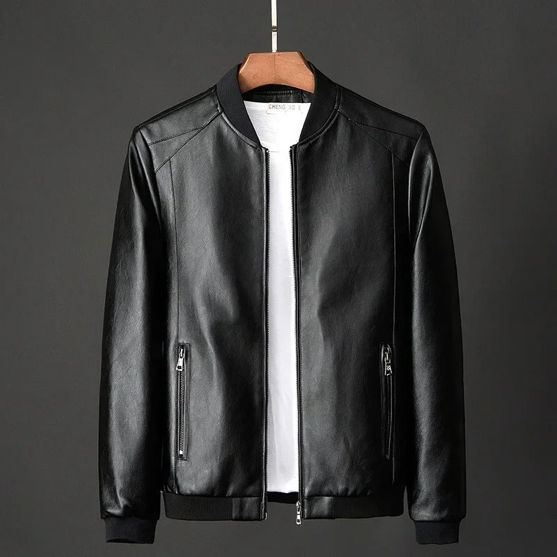 Leren motorjack