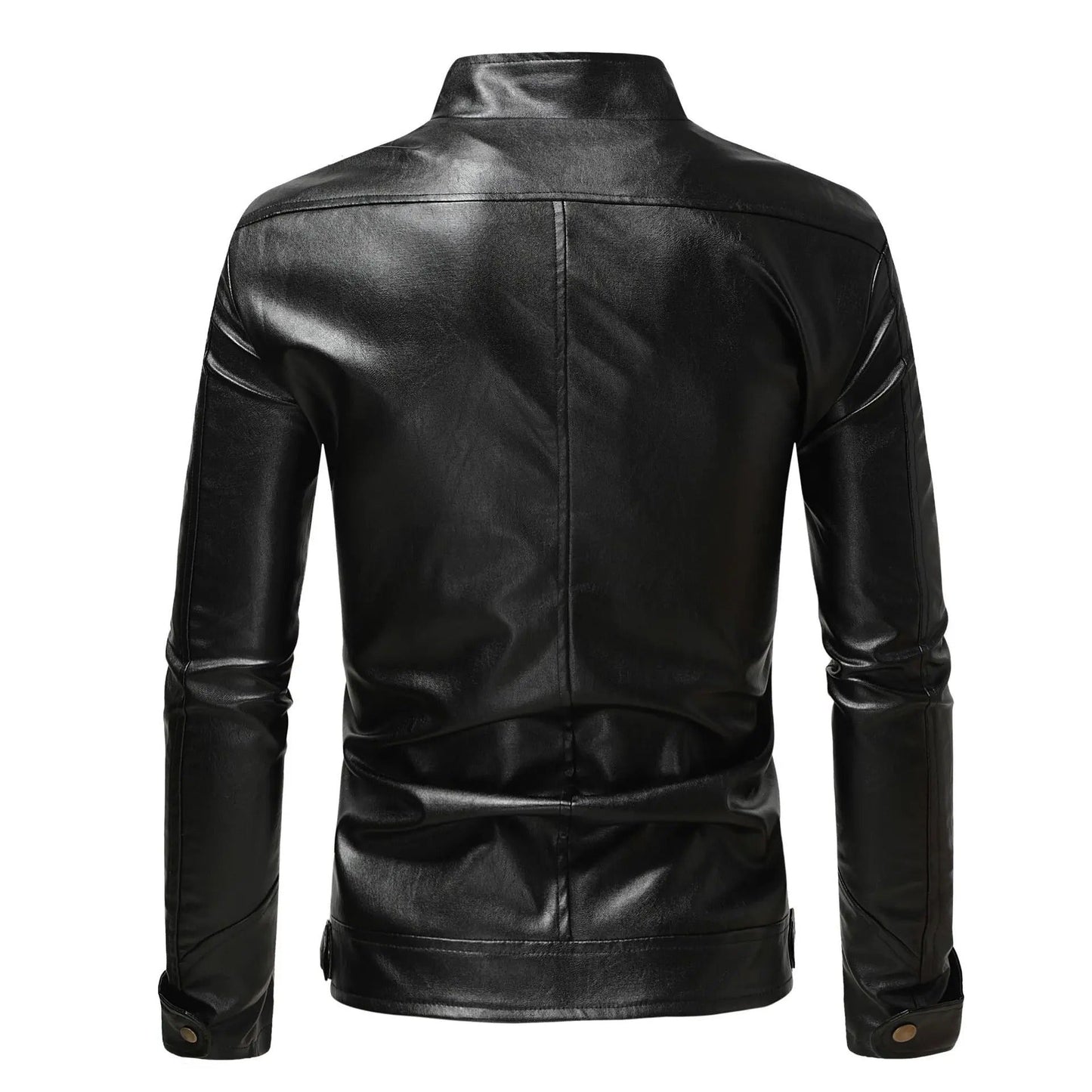Elegante leren herenjas