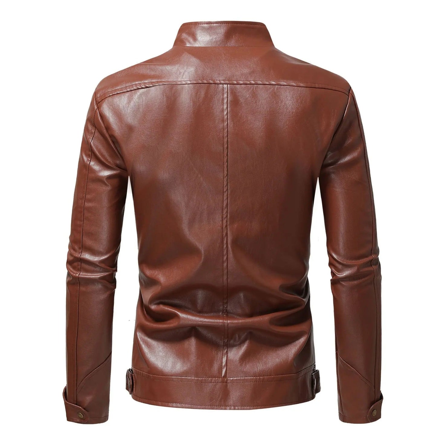 Elegante leren herenjas