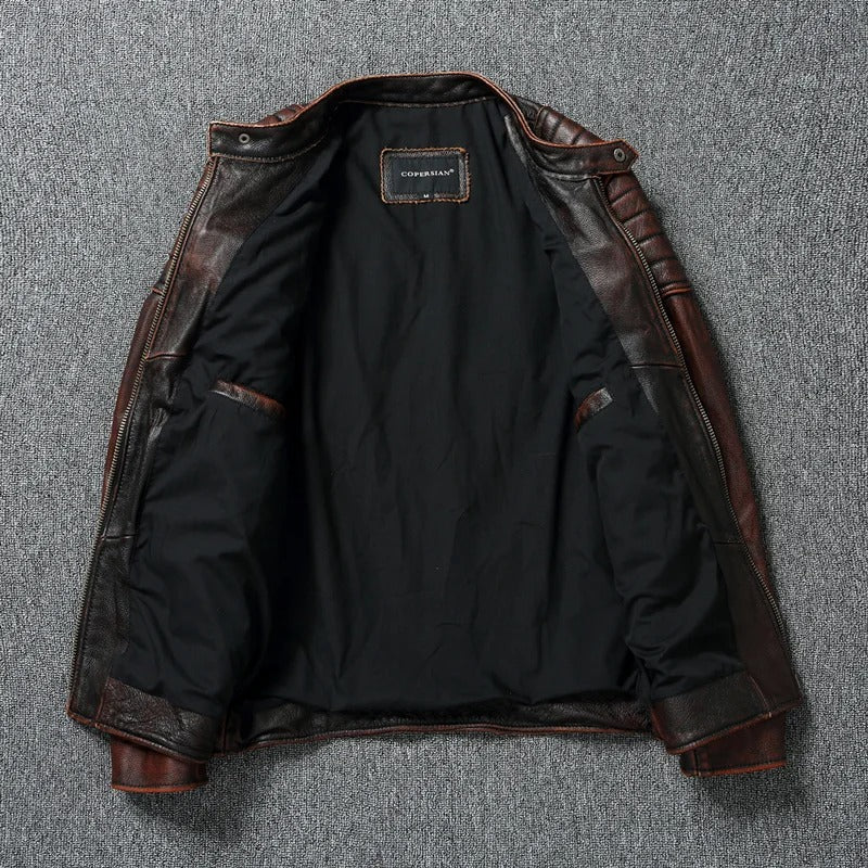 Vintage leren jas