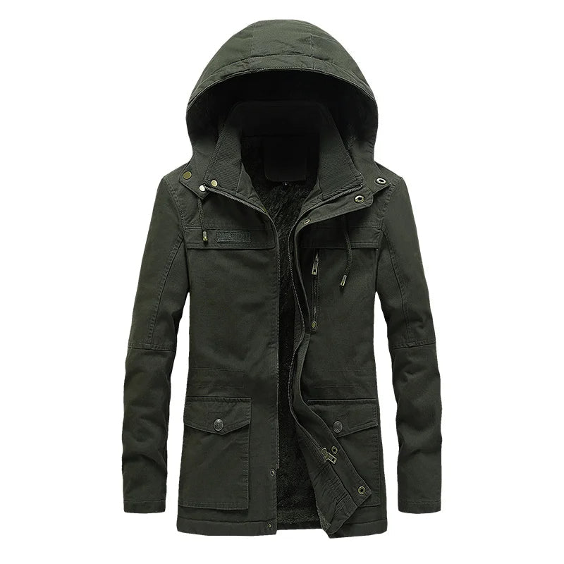 Casual katoenen winterjas