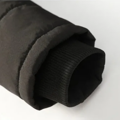 Elegante gewatteerde fleece winterjas