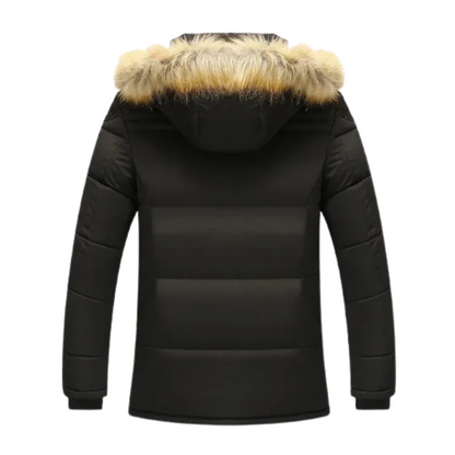 Elegante gewatteerde fleece winterjas