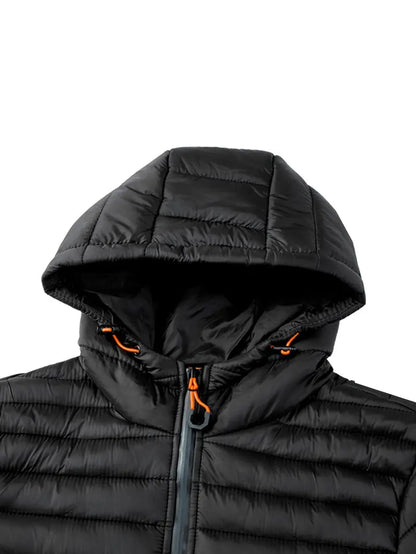 Elegante jas met capuchon