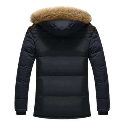 Elegante gewatteerde fleece winterjas