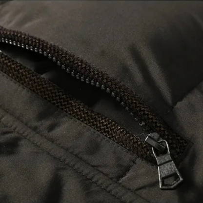 Elegante gewatteerde fleece winterjas