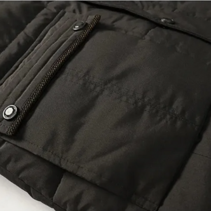 Elegante gewatteerde fleece winterjas