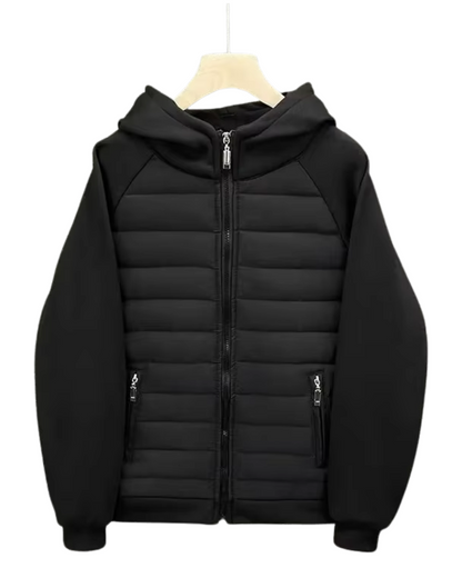 Elegante katoenen gewatteerde jas