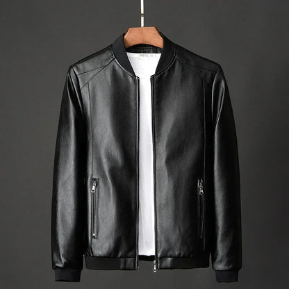 Leren motorjack