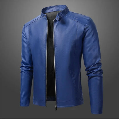 Elegant heren leren bikerjasje