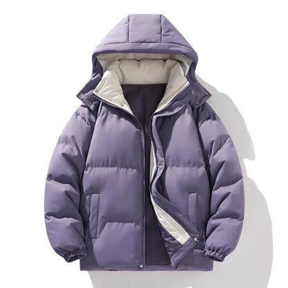 Elegante herenjas met capuchon