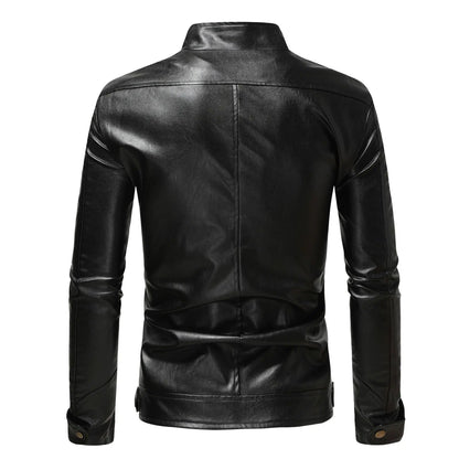 Elegante leren herenjas