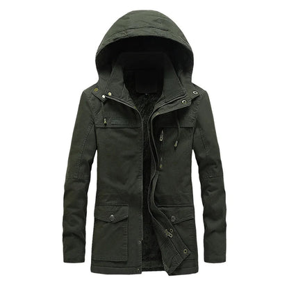 Casual katoenen winterjas