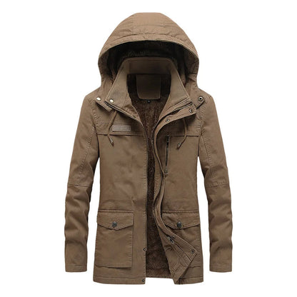 Casual katoenen winterjas