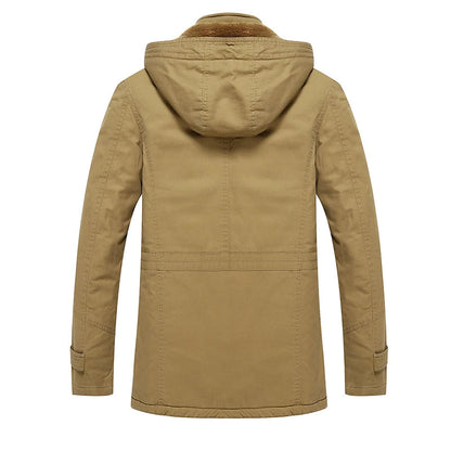Elegante katoenen gewatteerde winterjas